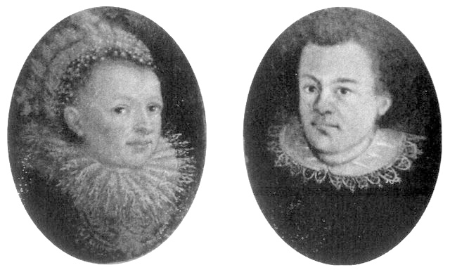 Johannes Kepler und Ehefrau Barbara Müller-Kepler