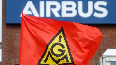 Neue Warnstreikwelle der IG Metall bei Airbus beginnt
