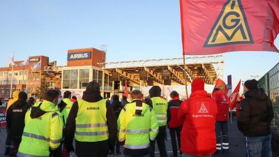 IG Metall: 14.000 Beschäftigte bei Warnstreiks bei Airbus