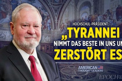 Geschichtsprofessor: „Tyrannei nimmt das Beste in uns und zerstört es“