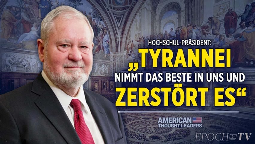 Geschichtsprofessor: „Tyrannei nimmt das Beste in uns und zerstört es“