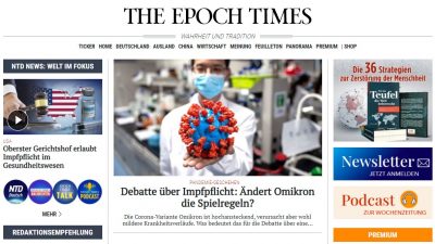 „epochtimes.de“ vorübergehend eingeschränkt erreichbar