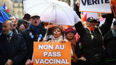 Über hunderttausend Menschen protestierten am Wochenende gegen Impfpass