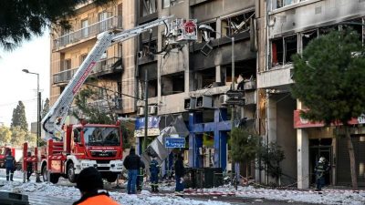 Starke Explosion im Zentrum von Athen