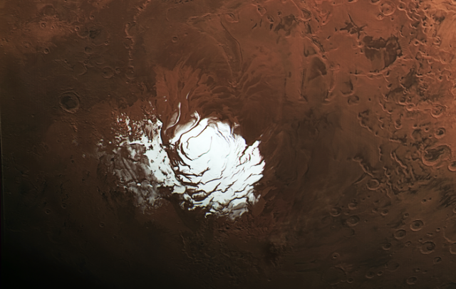 Südpolkappe des Mars