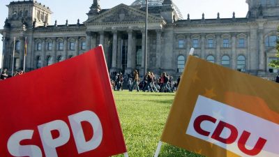 SPD und Union liegen in Umfrage gleichauf