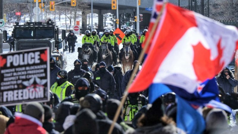Massiver Polizeieinsatz in Kanadas Hauptstadt gegen Freedom-Trucker