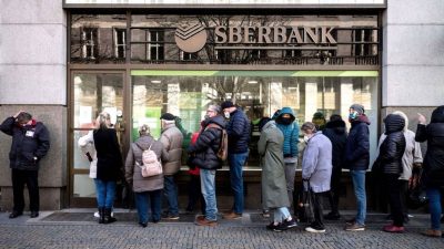 Töchtern der russischen Sberbank droht die Pleite