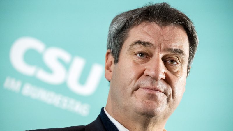 Markus Söder, Ministerpräsident von Bayern und Vorsitzender der CSU, kündigt Corona-Lockerungen an.