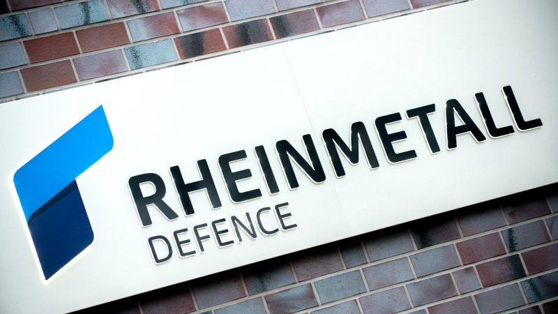 Das Logo von Rheinmetall Defence.