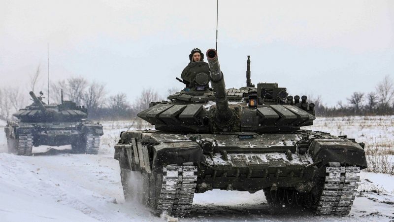 Bereits vor der Invasion in der Ukraine hatte Russland in Grenznähe Militärübungen durchgeführt - und wohl als Drohkulisse Fotos davon verbreiten lassen. (Archivbild)