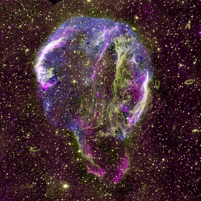 Aufnahme des Supernova-Überrestes des Cygnusbogen
