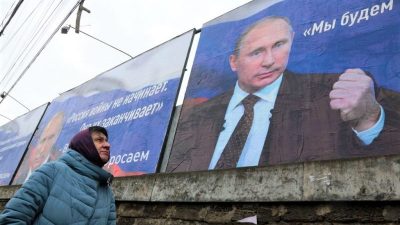 Kreml ruft Russen zur Unterstützung Putins auf