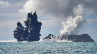 Ausbruch des Vulkan sTonga