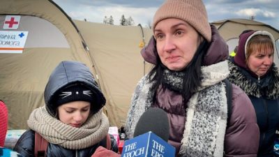 Flüchtlinge aus der umkämpften Ostukraine erzählen von ihrer Flucht
