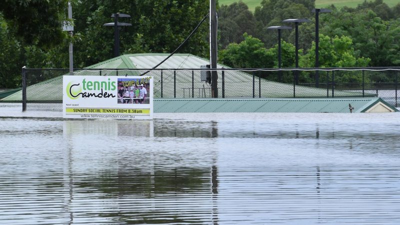 Überschwemmungen in Camden im Südwesten von Sydney.
