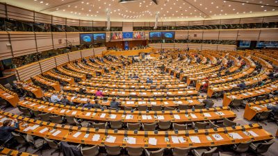 Der Plenarsal des Europaparlaments in Brüssel.
