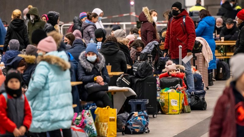 In Deutschland kommen ein Gros der Flüchtlinge aus der Ukraine in Berlin an.