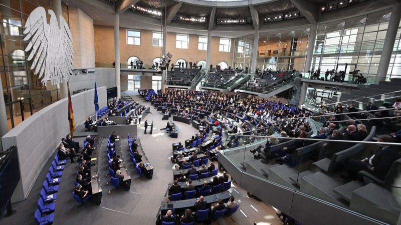 Parlamentarier im Deutschen Bundestag.