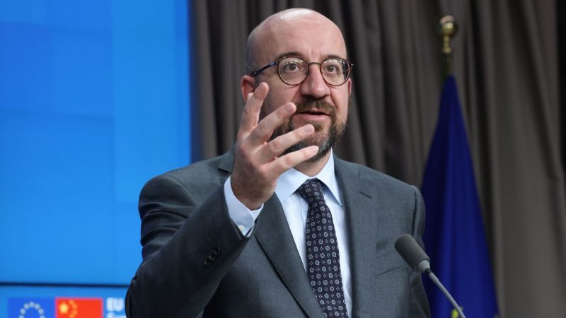 «Ich denke, dass Maßnahmen zu Öl oder sogar Gas früher oder später gebraucht werden»: Charles Michel.