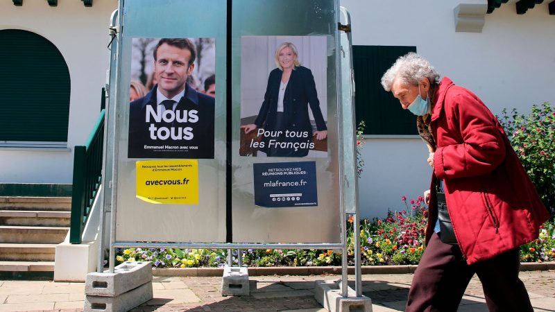 Emmanuel Macron und Marine Le Pen hatten sich im ersten Wahlgang für die Stichwahl qualifiziert.