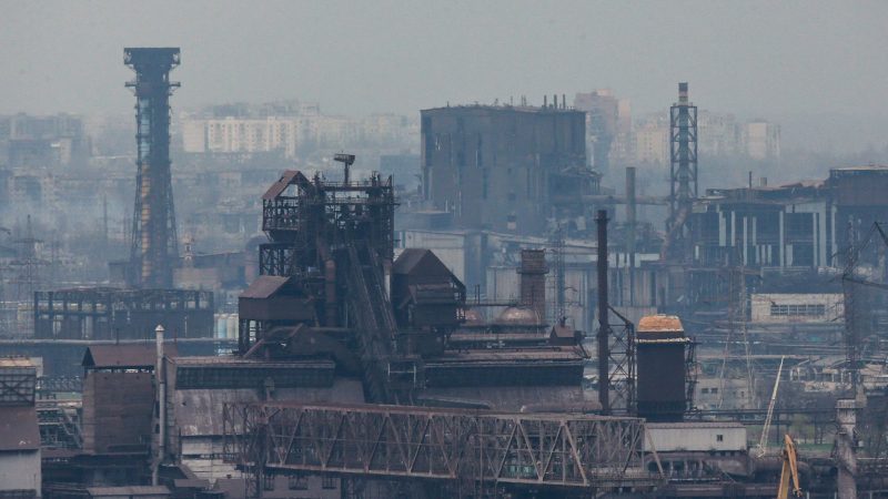 Das Azovstal-Werk in der Hafenstadt Mariupol.