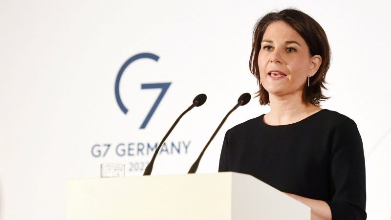Bundesaußenministerin Annalena Baerbock (Bündnis 90/Die Grünen) berät ab heute mit ihren Amtskollegen aus der G7-Gruppe zum Krieg in der Ukraine.
