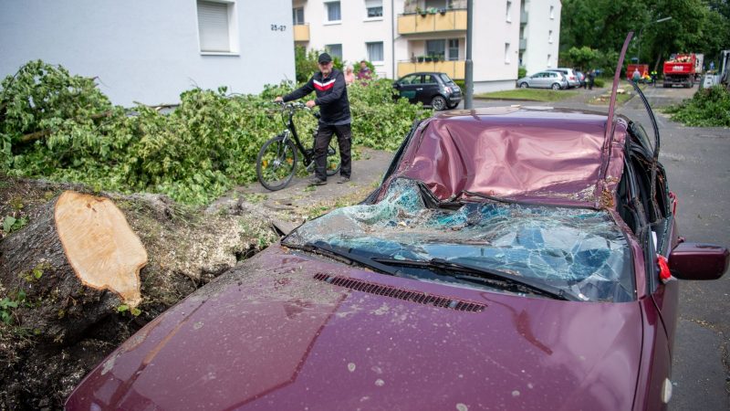 Einen Tag nach dem Tornado haben in Lippstadt die Aufräumarbeiten begonnen.