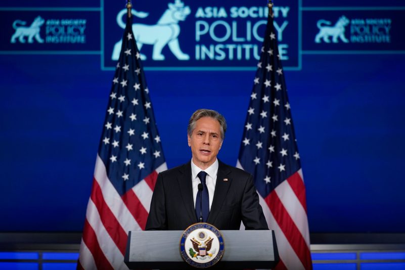 US-Außenminister Antony Blinken sieht trotz des Krieges in der Ukraine die größte internationale Herausforderung anderswo.
