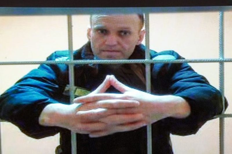 Der russische Oppositionspolitiker Alexej Nawalny sitzt bereits hinter Gittern