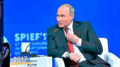Putin feiert russischen Wirtschaftserfolg und wirft Westen Fehler vor