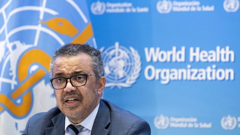Tedros Adhanom Ghebreyesus, Generaldirektor der Weltgesundheitsorganisation (WHO), spricht über die steigende Zahl von Affenpocken-Fällen weltweit.