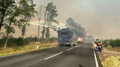 Waldbrand in Brandenburg: Fläche hat sich ausgedehnt – Evakuierungen