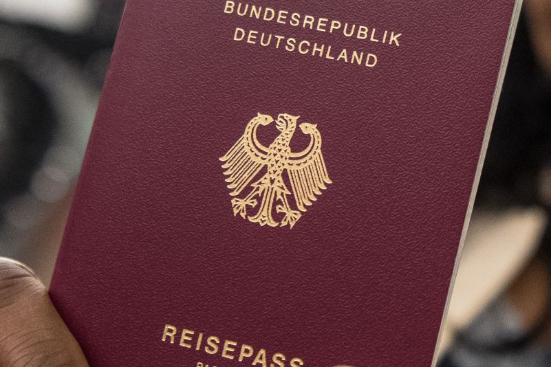 Ein Pass der Bundesrepublik Deutschland.