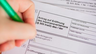 Die Zahl der Insolvenzen ist gesunken.