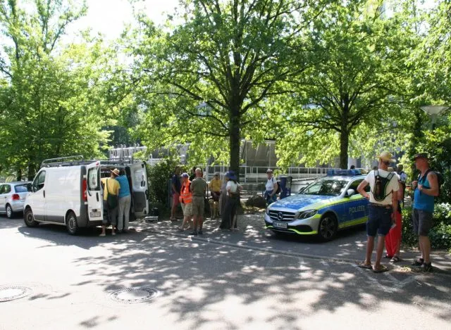 Die Mahnwache in Baden-Baden beim SWR verlief friedlich. Foto: mf/Epoch Times
