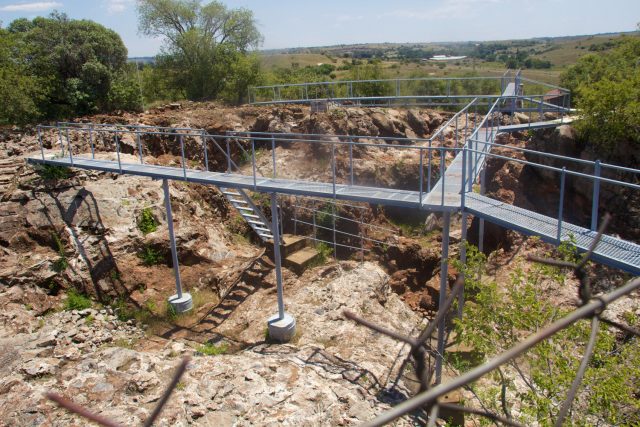 Ausgrabungen an der Sterkfontein-Höhle