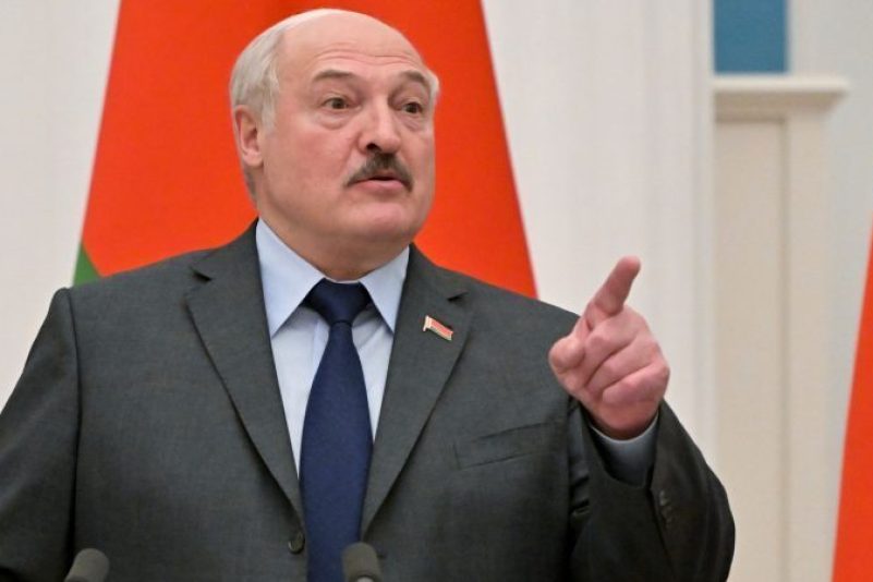 Der Präsident von Belarus, Alexander Lukaschenko, während eines Besuchs im Kreml im Februar.