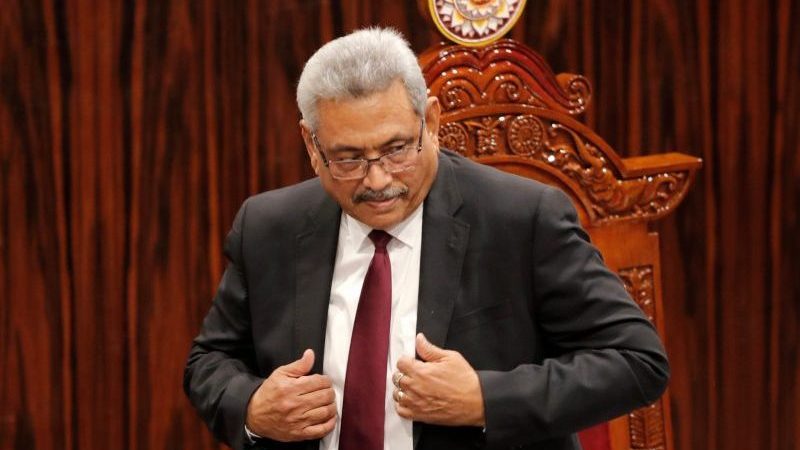 Gotabaya Rajapaksa, faktisch entmachteter Präsident von Sri Lanka.