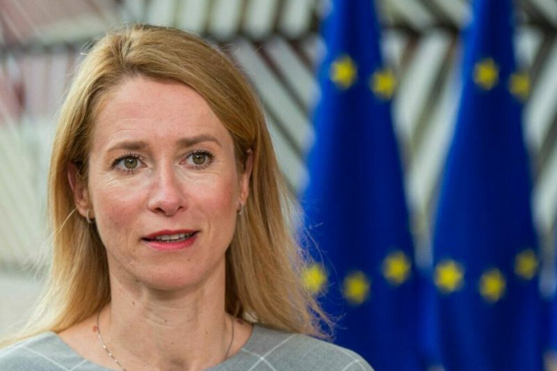 Die Ministerpräsidentin von Estland: Kaja Kallas.