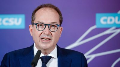 CSU-Landesgruppenchef Dobrindt lehnt Koalition mit Grünen in Bayern ab