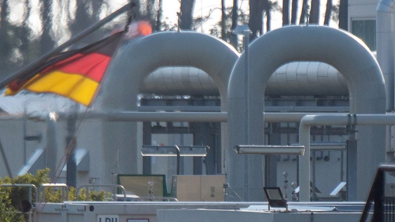 Die Ostsee-Gaspipeline Nord Stream 1 in Lubmin.