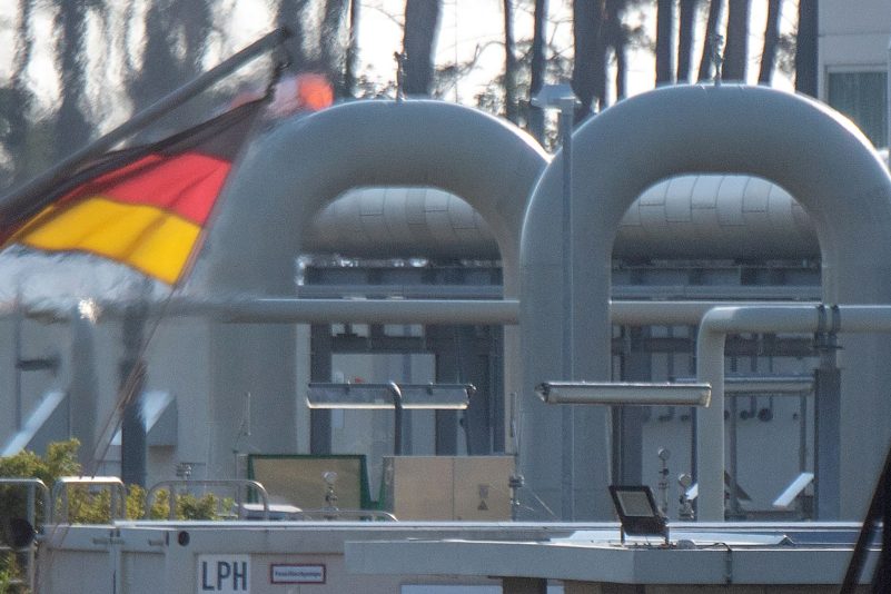 Die Ostsee-Gaspipeline Nord Stream 1 in Lubmin.