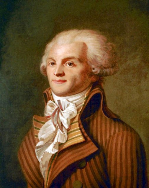 Französische Revolution und ihr Verfechter Maximilien de Robespierre