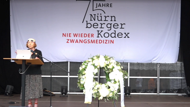Überraschungsgast in Nürnberg: Holocaust-Überlebende Dr. Vera Sharaf