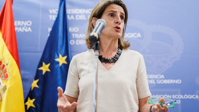 Teresa Ribera ist Ministerin für Ökologischen Wandel von Spanien.