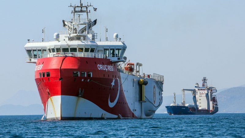 2020 unternahm das türkische Bohrschiff «Oruc Reis» südlich der Insel Rhodos Erkundungsfahrten.