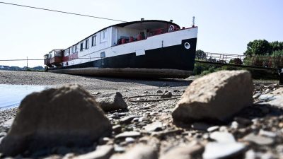 Niedriger Rhein-Pegel befeuert Sorge vor Rezession