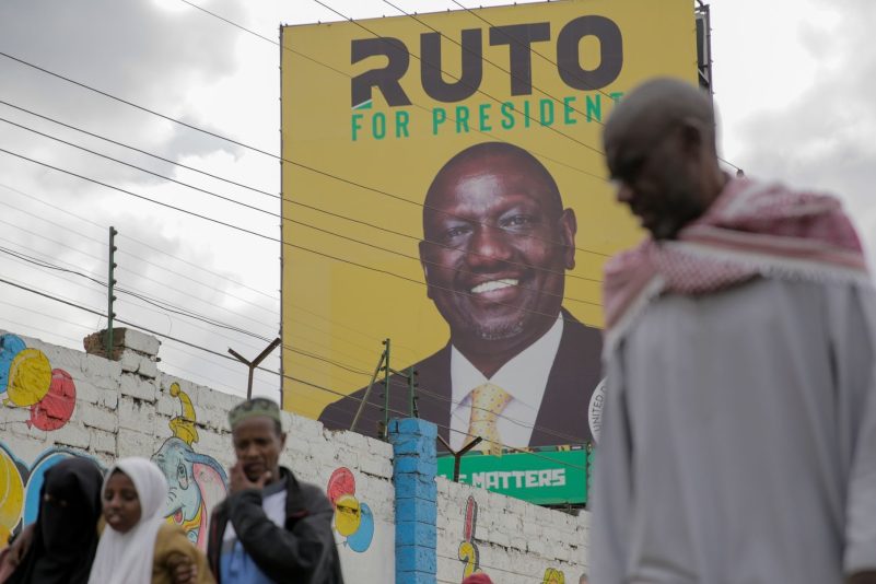 Erhielt 48,85 Prozent der Stimmen: William Ruto.