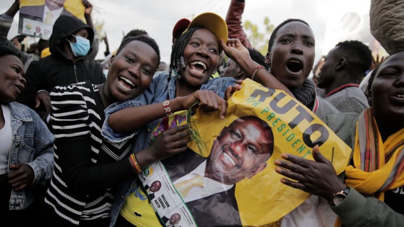 Freude über den Wahlsieg: Anhänger von William Ruto in Eldoret.